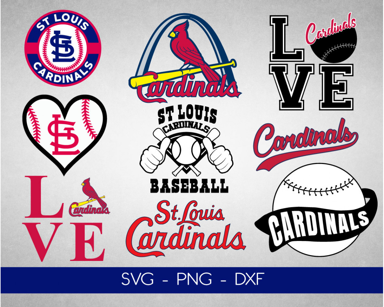 St. Louis Cardinals SVG 50+ Bundle, Cardinals Cricut, Clipart