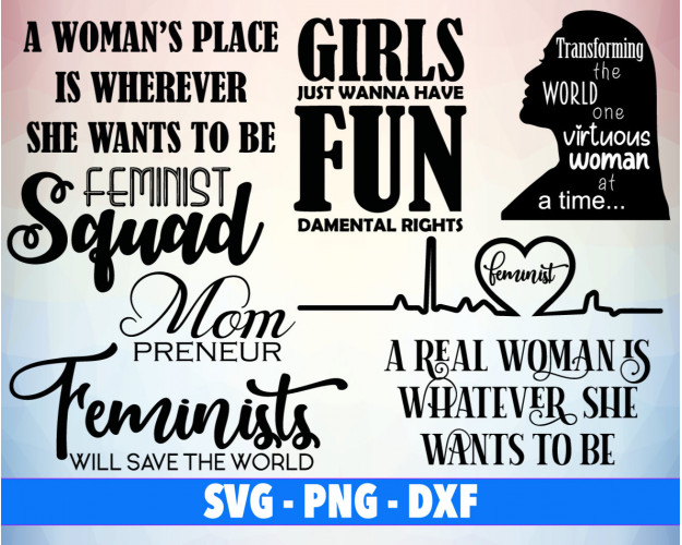 Feminist SVG Bundle 100+