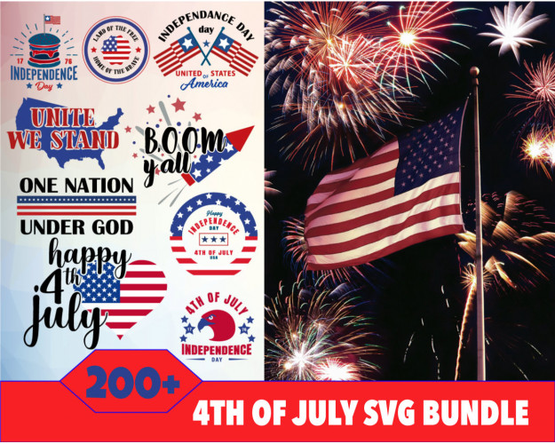 4th of July SVG Bundle 200+
