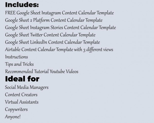 Content Calendar Templates for Social Media Platforms 