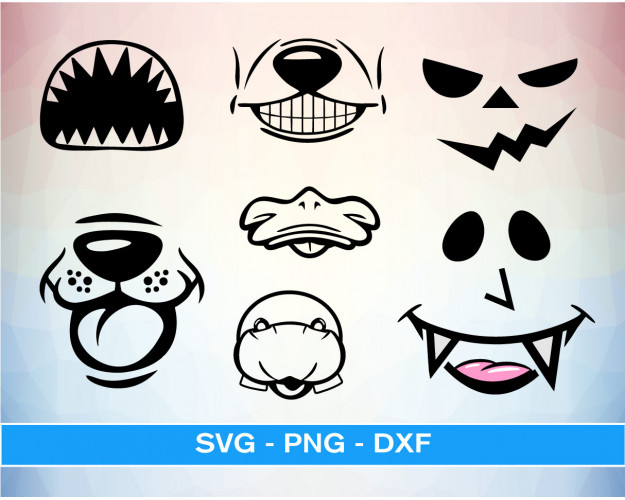 Funny Face Mask SVG Bundle 150+