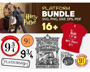 Carte boîte Harry Potter - Fichiers SVG, STUDIO3, EPS, DXF, PNG