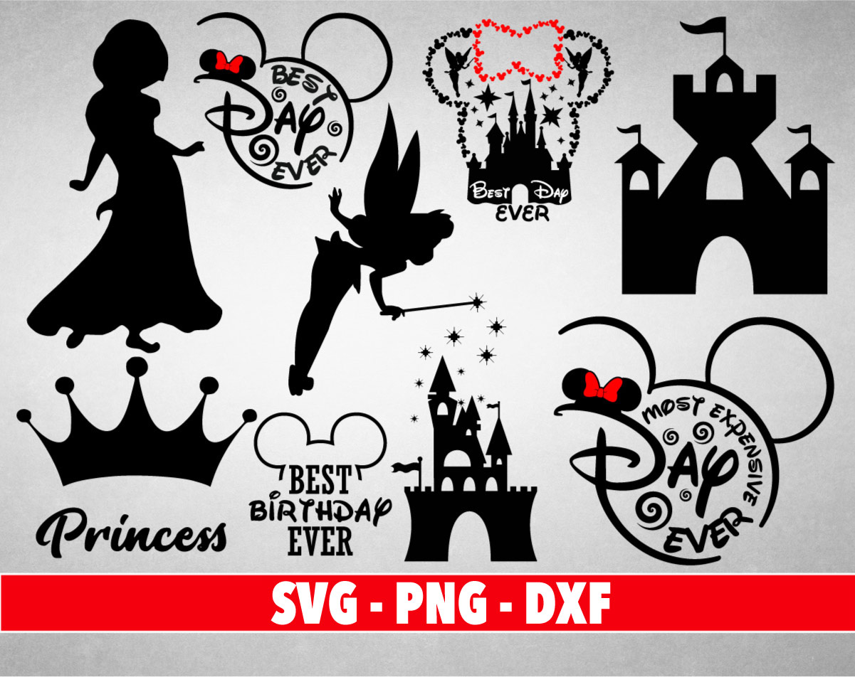Png for Cricut Iron-On Decal Cutting File/Clip Art Disney Family Shirt Eps Disney Cinderella Castle Dream Wish SVG Disney Vacation Pdf