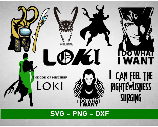 Loki SVG Bundle 50+