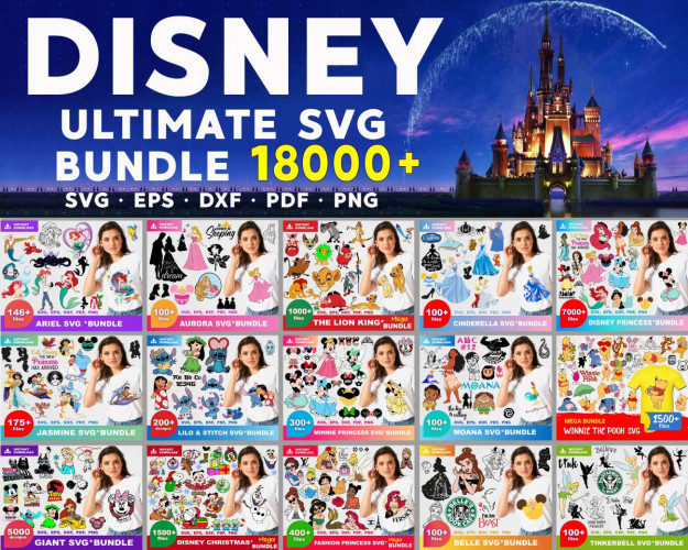 Disney SVG Bundle 18000+
