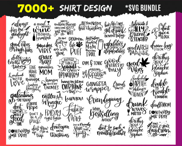 Shirt SVG Bundle 7000+