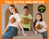 Fall Sublimation PNG Bundle 