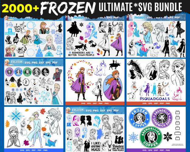 Frozen SVG Bundle 2000+