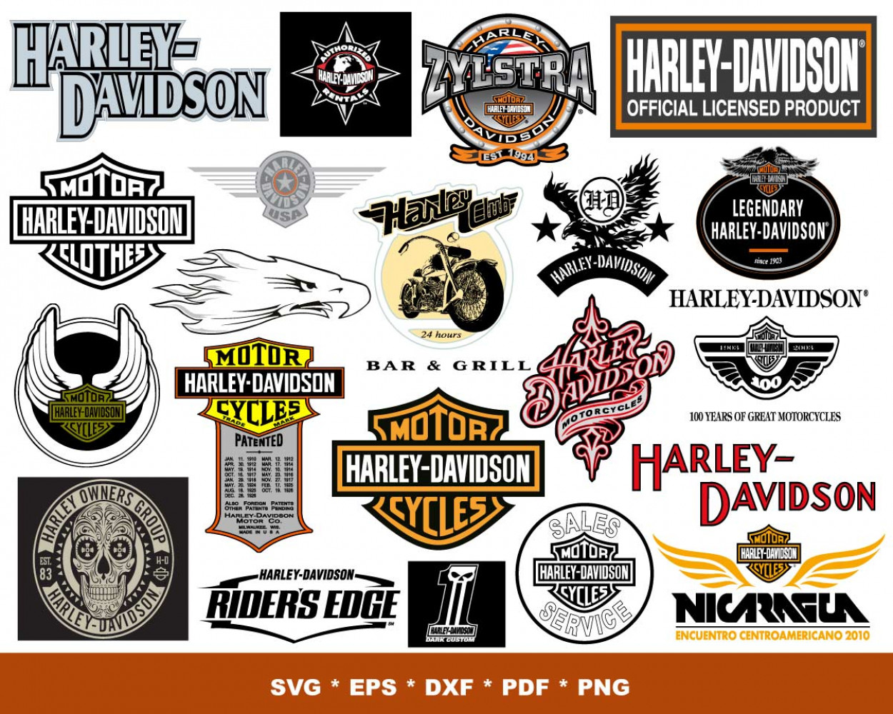 Harley Davidson Logo, Harley Davidson Svg, Biker Svg, Harley Davidson ...