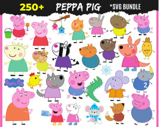 Peppa Pig Mágico 5to Cumpleaños SVG PNG Archivos – creativeusarts