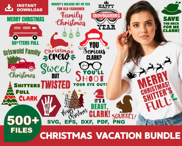 Christmas Vacation SVG Bundle 500+ 
