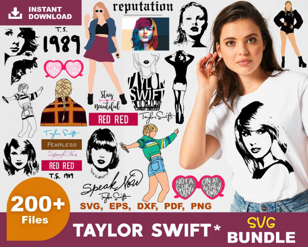 Taylor Swift SVG Bundle 200+ 