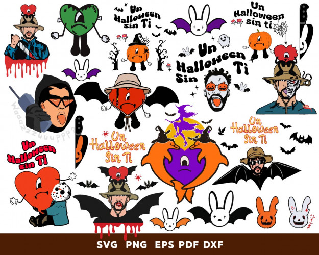 Bad Bunny Hallowen SVG Part 2