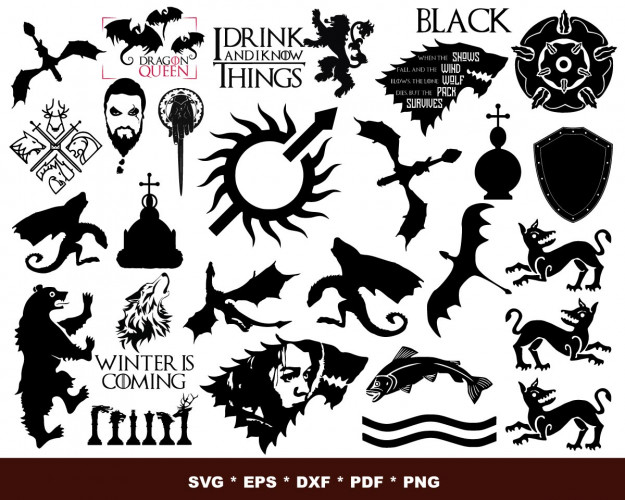Game Of Thrones SVG Bundle 500+