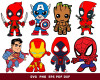 Superhero SVG Bundle 100+ 