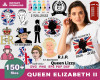 Queen Elizabeth-II SVG Bundle 150+ 
