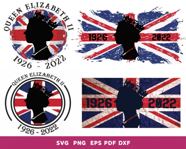Queen Elizabeth-II SVG Bundle 150+ 