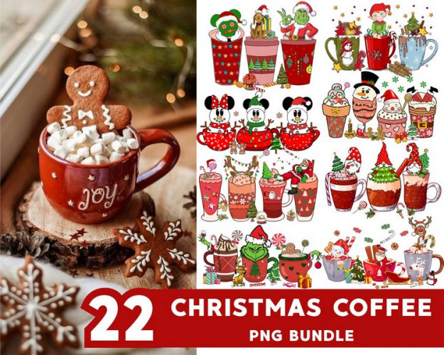 Christmas Coffee SVG Bundle 22+ 