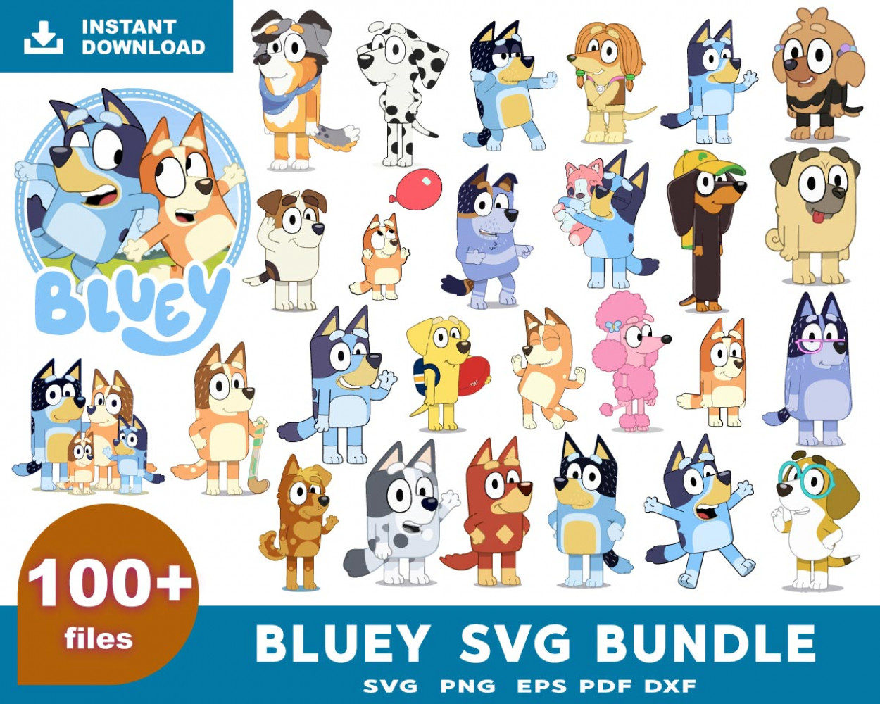 Bluey SVG Bundle, Trendy Svg, Bluey, Family Trip Svg, Bluey And Bingo ...