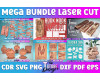 Laser Cut Mega Bundle SVG  CNC Files  Engraving SVG