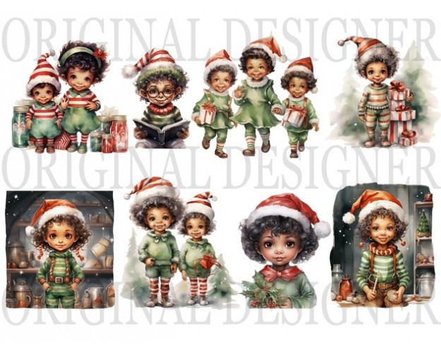 Afro Christmas Elf - Celebrate the Season with a Unique Touch of Holiday Cheer (Part2)