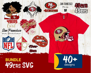 NFL San Francisco 49ers Helmet Clipart SVG