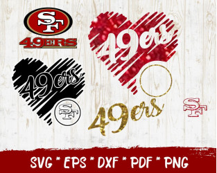 San Francisco 49ers Girl svg- NFL Team Girl Svg- Bundle Cricut