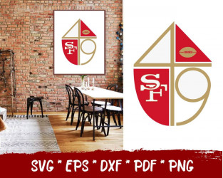 49ers heart svg, San Francisco 49ers svg, San Francisco 49ers clipart, San  Francisco 49ers cricut,png dxf eps jpg pdf