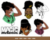 Afro Woman SVG Bundle 1000+