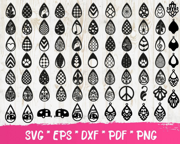 Earrings SVG Bundle 300+