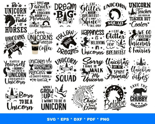 Unicorn SVG Bundle 1000+