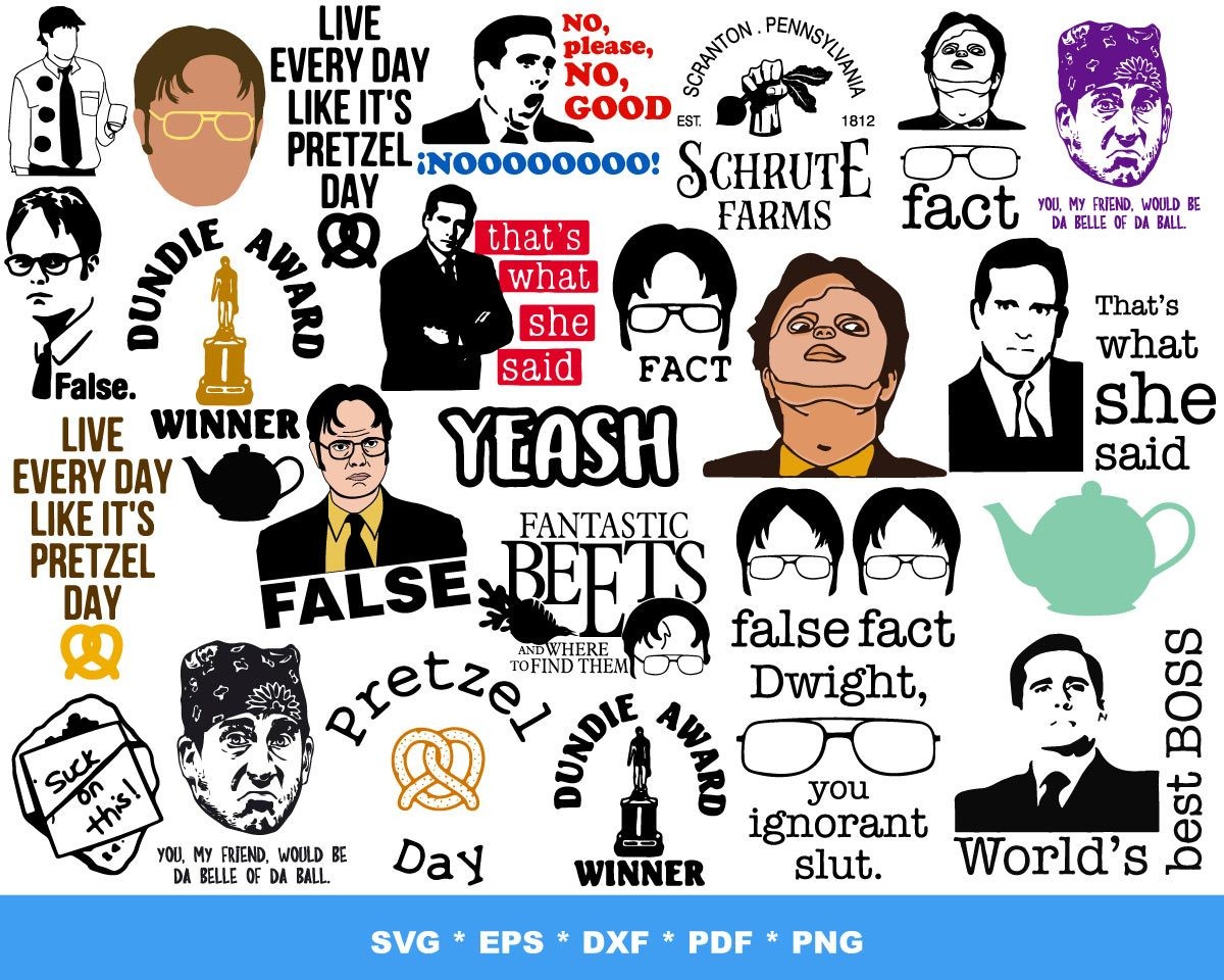 The Office Svg Bundle, michael scott svg, dunder mifflin svg, The Office  Clipart, The Office, Tv Show Svg