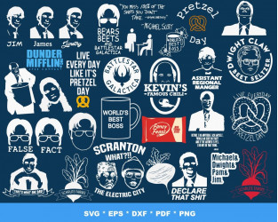 The Office Svg Bundle, michael scott svg, dunder mifflin svg, The Office  Clipart, The Office, Tv Show Svg