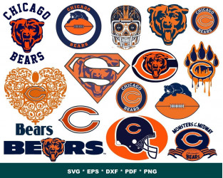 Chicago Bears Football Team SVG, Chicago-Bears SVG, NFL Teams SVG