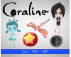 Coraline SVG Bundle 20+