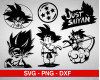 Dragon Ball Z SVG Bundle 150+