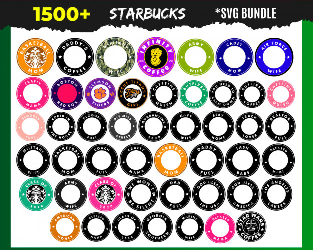 Starbucks SVG Bundle 1500+