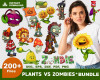 Plants VS Zombies SVG Bundle 200+