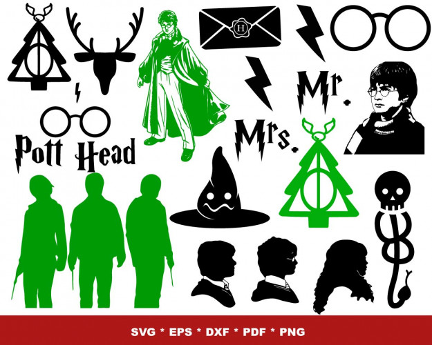 Harry Potter Christmas SVG Bundle 300+ 